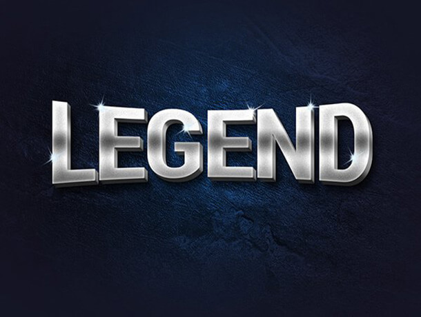 Legend Photoshop Text