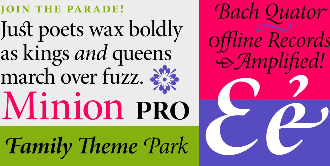 Minion Pro Font Family